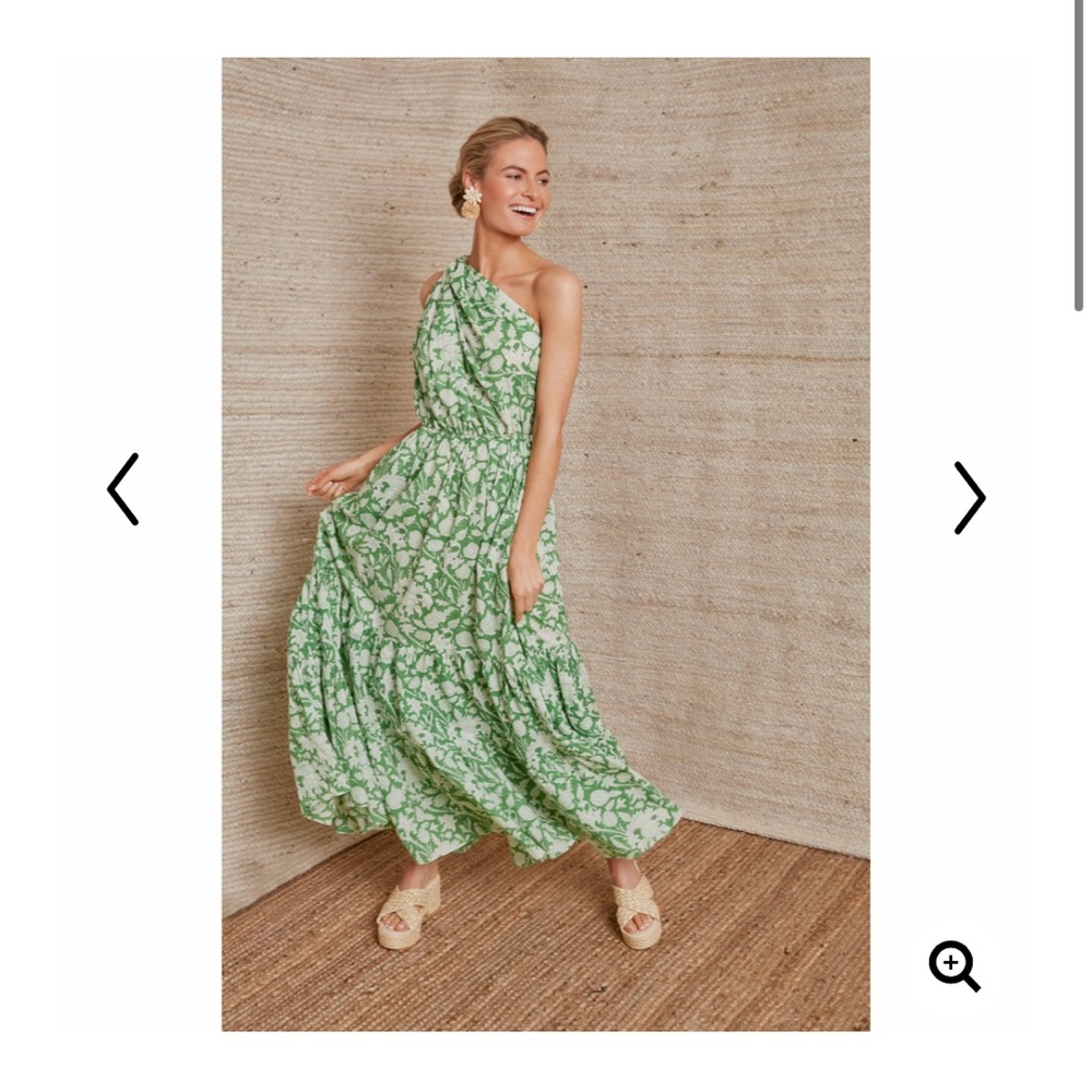 Charina Sarte Botanical dress from Tuckernuck